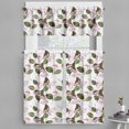 thumbnail image 1 of Ambesonne Hawaii Valance & Curtain, Retro Flowers Illustration, 55"x36", Dried Rose Olive Green, 1 of 7