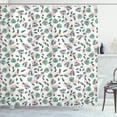 thumbnail image 1 of Ambesonne Hawaiian Colors Shower Curtain, Scattered Leaves, 69"Wx75"L, Laurel Green and Blush, 1 of 5