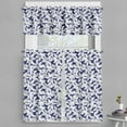 thumbnail image 1 of Ambesonne Hawaiian Valance & Curtain, Hibiscus Flower Petals, 55"x24", White Dark Blue, 1 of 6