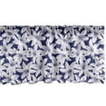 thumbnail image 1 of Ambesonne Hawaiian Window Valance, Hibiscus Flower Petals, 54" X 18", White Dark Blue, 1 of 3