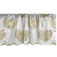 thumbnail image 1 of Ambesonne Heart Window Valance, Floral Foliage Composition, 54" X 12", Sand Brown Pale Grey, 1 of 3