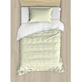 thumbnail image 1 of Ambesonne Hearts Duvet Cover Sets, Love Affection Romance Art, 2-Twin, Eggshell and Multicolor, 1 of 4