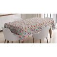 thumbnail image 1 of Ambesonne Hearts Tablecloth Rectangular Table Cover, Happiness Joy Theme, 60"x90", Multicolor, 1 of 4