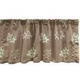 thumbnail image 1 of Ambesonne Hearts Window Valance, Animal Skin Leopard Mandala, 54" X 18", Cocoa Pastel Green Tan, 1 of 3