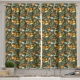 thumbnail image 1 of Ambesonne Hedgehog Kitchen Curtains, Forest Fauna Fox Birds, 55"x39", Multicolor, 1 of 3
