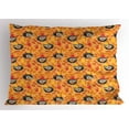 thumbnail image 1 of Ambesonne Hedgehog Pillow Sham, Happy Autumn Forest, 26" X 20", Orange Coral Taupe, 1 of 2