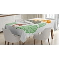 thumbnail image 1 of Ambesonne Hedgehog Tablecloth Rectangular Table Cover, Colorful Animal Food, 52"x70", Multicolor, 1 of 4