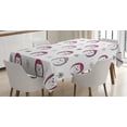 thumbnail image 1 of Ambesonne Hedgehog Tablecloth Rectangular Table Cover, Colorful Spiky Animal, 52"x70", Pink Lilac Black, 1 of 4