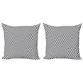 thumbnail image 1 of Ambesonne Hedgehog Throw Pillow Cover 2 Pack, Graphic Animals, 20", Charcoal Grey White, 1 of 5