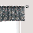 thumbnail image 1 of Ambesonne Hedgehog Window Valance, Woods Animal and Mushrooms, 54" X 12", Charcoal Grey Coral and Ecru, 1 of 3