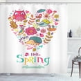 thumbnail image 1 of Ambesonne Hello Shower Curtain, Doodle Springtime Heart, 69"Wx75"L, Multicolor, 1 of 3