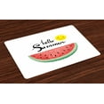 thumbnail image 1 of Ambesonne Hello Summer Place Mats Set of 4, Abstract Zentangle, Standard Size, Multicolor, 1 of 4