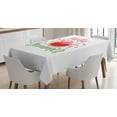 thumbnail image 1 of Ambesonne Hello Summer Tablecloth Rectangular Table Cover, Cartoon Watermelon, 60"x84", Multicolor, 1 of 4
