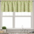 thumbnail image 1 of Ambesonne Hen and Chicks Valance Pack of 2, Chicken and Rooster, 54"X12", Green Pink, 1 of 3