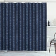 thumbnail image 1 of Ambesonne Herringbone Shower Curtain, Blue Monochrome Art, 69"Wx84"L, Dark Blue Violet Blue, 1 of 3