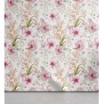 thumbnail image 1 of Ambesonne Hibiscus Peel & Stick Wallpaper for Home, Floral Happiness Butterfly, 13"x100", Blush Olive Green Ivory, 1 of 5