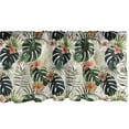 thumbnail image 1 of Ambesonne Hibiscus Window Valance, Tropical Flowers Monstera, 54" X 12", Multicolor, 1 of 3
