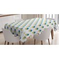 thumbnail image 1 of Ambesonne Hip Hop Tablecloth Rectangular Table Cover, Fashion Cat, 60"x90", Azure Blue Yellow, 1 of 4