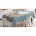 thumbnail image 1 of Ambesonne Hippie Tablecloth Rectangular Table Cover, Peace Dove Flying Hands, 60"x90", Slate Blue White and Tan, 1 of 4