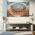 thumbnail image 1 of Ambesonne Hippie Tapestry Wall Hanging, Fantasy Vibes Mushroom Woods, 60"x40", Pale Ruby Blue Grey Ecru, 1 of 4