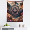 thumbnail image 1 of Ambesonne Hippie Wall Hanging Tapestry, Modern Scandi Blooming Print, 23"x28", Pale Vermilion Multicolor, 1 of 2