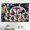 thumbnail image 1 of Ambesonne Hippie Wall Hanging Tapestry, Psychedelic Dream Print Cat, 45"x30", Quartz Sea Blue Pearl, 1 of 2