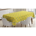 thumbnail image 1 of Ambesonne Hippo Tablecloth Rectangular Table Cover, Little Smiling Hippo, 60"x84", Pale Sage Green Teal, 1 of 4