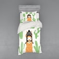 thumbnail image 1 of Ambesonne Hipster Bedding Set 3 Pcs, Llama in Hat Smiling, Twin XL, Multicolor, 1 of 3