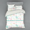 thumbnail image 1 of Ambesonne Hipster Bedding Set 4 Pcs, Pastel Boho Art, Queen, Multicolor, 1 of 2