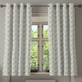 thumbnail image 1 of Ambesonne Hipster Grommet Curtain, Bearded Musician Guitar, 50" x 54", Olive Green and White, 1 of 6