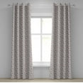 thumbnail image 1 of Ambesonne Hipster Grommet Curtain, Make up Fashion Design, 50" x 108", Red Grey, 1 of 6