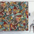 thumbnail image 1 of Ambesonne Hipster Shower Curtain, Cinema Items Popcorn, 69"Wx70"L, Multicolor, 1 of 3