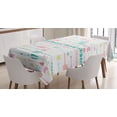 thumbnail image 1 of Ambesonne Hipster Tablecloth Rectangular Table Cover, Pastel Boho Art, 60"x90", Multicolor, 1 of 4