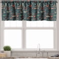 thumbnail image 1 of Ambesonne Hipster Valance Pack of 2, Items Caribou Moustache, 42"X12", Multicolor, 1 of 3