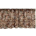 thumbnail image 1 of Ambesonne Hipster Window Valance, People Faces Various Ethnic, 54" X 18", Multicolor, 1 of 5