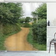 thumbnail image 1 of Ambesonne Hobbits Shower Curtain, Elf Path in Woods, 69"Wx84"L, Green Brown, 1 of 3