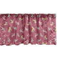 thumbnail image 1 of Ambesonne Hobby Window Valance, Retro Style Fun Activities, 54" X 12", Dried Rose Multicolor, 1 of 3