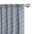 thumbnail image 1 of Ambesonne Hokusai Window Curtains, Ocean Theme Wave Pattern, Each 28" W x 95" L, Dark Slate Blue White, 1 of 4