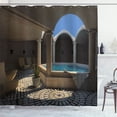 thumbnail image 1 of Ambesonne Holiday Shower Curtain, Spa Relaxation Pool, 69"Wx75"L, Grey Blue, 1 of 5