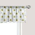 thumbnail image 1 of Ambesonne Honey Bee Window Valance, Stinging Animals Clouds, 42" x 12", Yellow Pale Blue, 1 of 3
