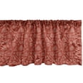 thumbnail image 1 of Ambesonne Honeycomb Valance Pack of 2, Honey Bees and Flowers, 42"X18", Rust and White, 1 of 3