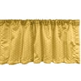thumbnail image 1 of Ambesonne Honeycomb Window Valance, Geometric Pattern Hexagon, 54" X 18", Yellow Earth Yellow, 1 of 3
