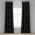 thumbnail image 1 of Ambesonne Horoscope Grommet Curtain, Esoterism Sun and Moon, 50"x72", Charcoal Grey and Eggshell, 1 of 5