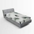 thumbnail image 1 of Ambesonne Horror Fitted Sheet, Ghost Alien, Twin Size, Emerald, 1 of 2