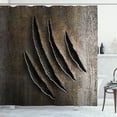 thumbnail image 1 of Ambesonne Horror House Shower Curtain, Wild Beast Claws, 69"Wx84"L, Brown, 1 of 5
