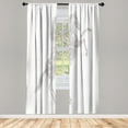 thumbnail image 1 of Ambesonne Horses Curtains, Gallop Animal Blazing Motif, Pair of 28"x95", Pale Grey, 1 of 2