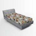 thumbnail image 1 of Ambesonne Horses Fitted Sheet 2 Pcs Set, Stallion Galloping Motif, Twin XL, Multicolor, 1 of 3