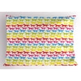 thumbnail image 1 of Ambesonne Horses Pillow Sham, Rainbow Color Giddy, 26" X 20", Multicolor, 1 of 2