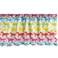 thumbnail image 1 of Ambesonne Horses Window Valance, Rainbow Color Giddy, 54" X 18", Multicolor, 1 of 3