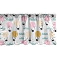 thumbnail image 1 of Ambesonne Hot Air Balloon Valance Pack of 2, Pastel Sky Cartoon, 42"X12", White Multicolor, 1 of 1